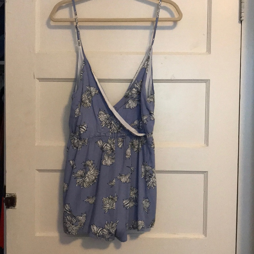 Blue floral Toni romper.